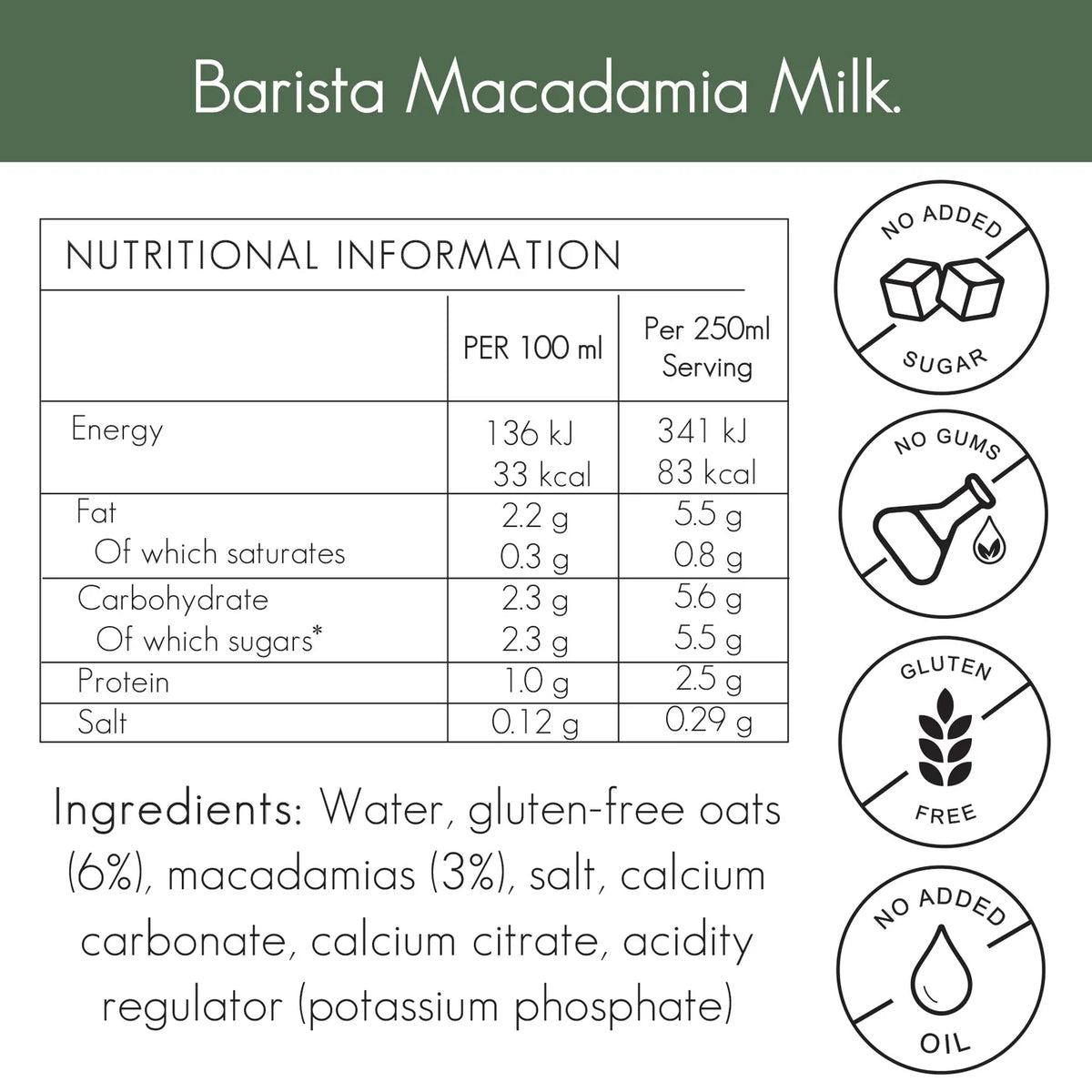 Macadamia Milk - 1L